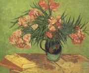 Vincent Van Gogh Still life:Vast with Oleanders and Books (nn04) oil painting picture wholesale